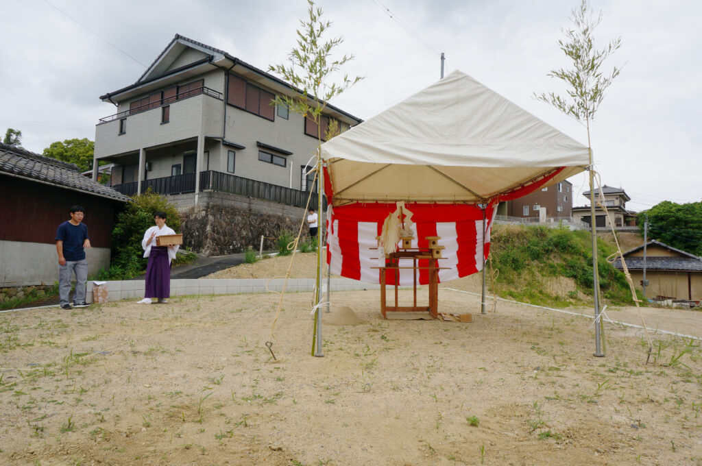 滋賀県草津市「岡本町の家」地鎮祭を行いました