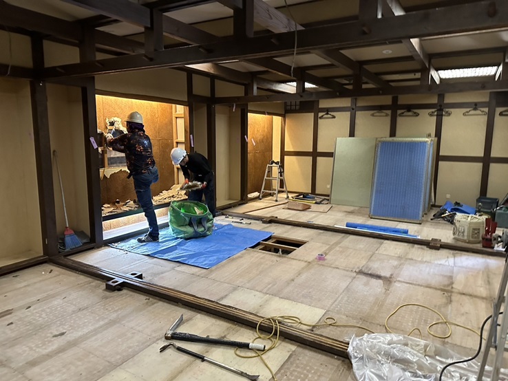 京都府京都市伏見区「京の台所 月の蔵人」店舗改装工事、着工しました。