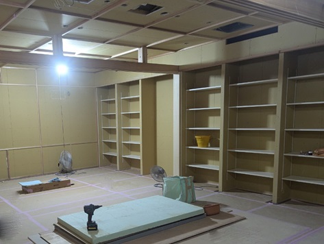 京都府京都市伏見区「京の台所 月の蔵人」店舗改装工事、作業進んでいます。