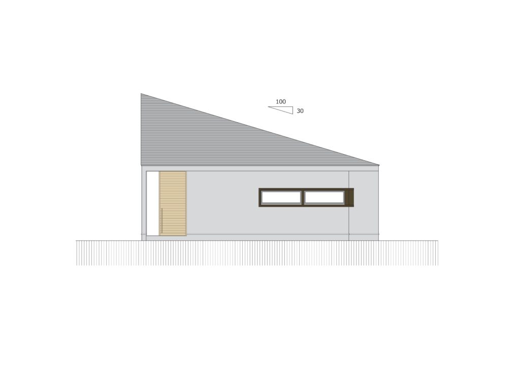 20坪の角地に建つパン工房の計画