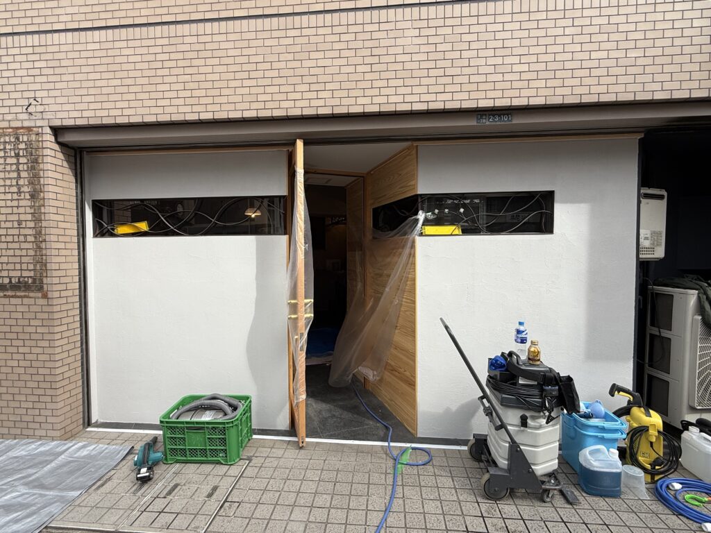 「守山の店舗改装」まもなく工事完了です。